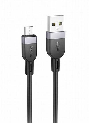 Дата кабель hoco x109 energy silicone usb to microusb (1m) black