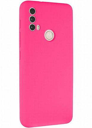 Чехол silicone cover lakshmi full camera (aaa) для motorola moto e40 розовый / barbie pink