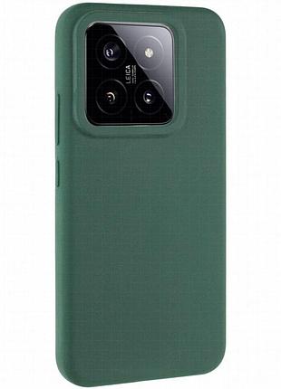 Чехол silicone cover lakshmi (aaa) для xiaomi 14 pro зеленый / cyprus green