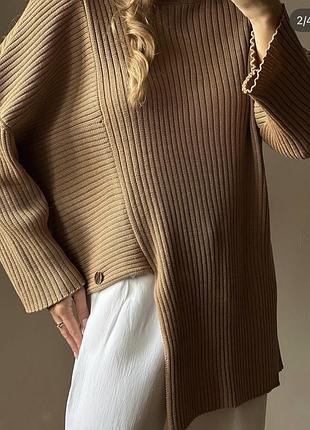Roze atelier m стан нового 100% merino wool 🐑оверсайз асиметрична