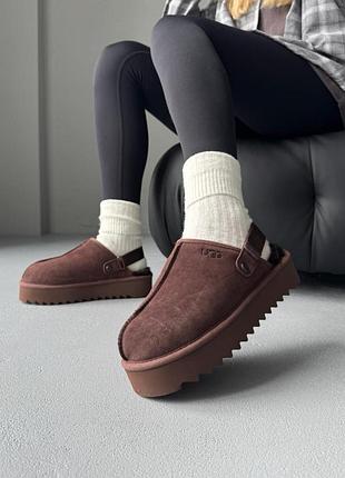 Ugg lanah clog platform brown 8