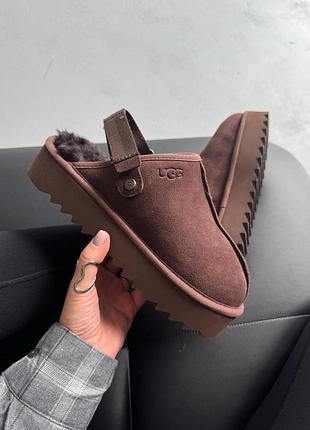 Ugg lanah clog platform brown