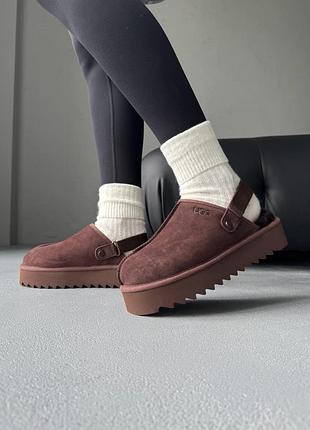 Ugg lanah clog platform brown 2