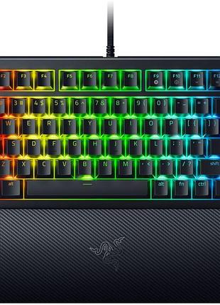 Клавиатура razer blackwidow v4 75% rgb 83key mechanical tactile switch gen-3, usb-a, en, черный