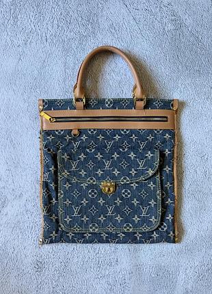 Сумка джинсова louis vuitton monogram bag blue