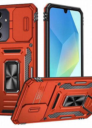 Ударопрочный чехол camshield army ring для samsung galaxy a37 5g / a36 5g / a56 5g красный / red