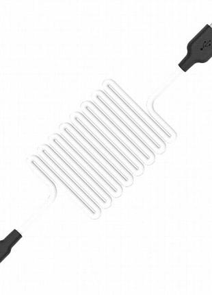 Дата кабель hoco x21 plus silicone type-c cable (2m) черный / белый 3