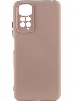Чехол silicone cover lakshmi full camera (aaa) для xiaomi redmi note 11 (global) / note 11s розовый / pink sand