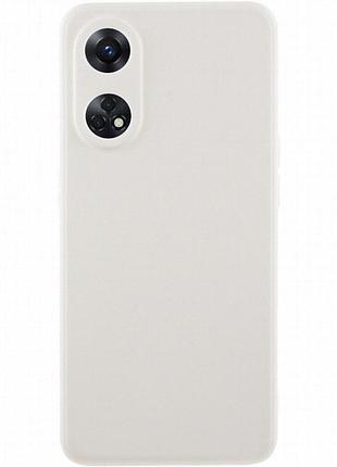 Силиконовый чехол candy full camera для oppo reno 8 t 4g белый / white