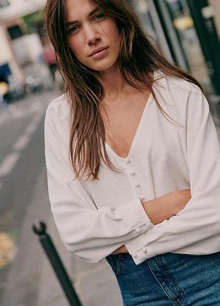 Біла блуза sezane 2