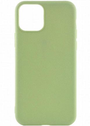 Силиконовый чехол candy для apple iphone 11 pro max (6.5") фисташковый