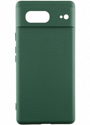 Чехол silicone cover lakshmi full camera (aaa) для google pixel 7 зеленый / cyprus green