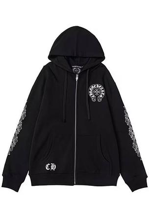 Худі чоловіче chrome hearts біле 2