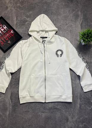 Худі чоловіче chrome hearts біле