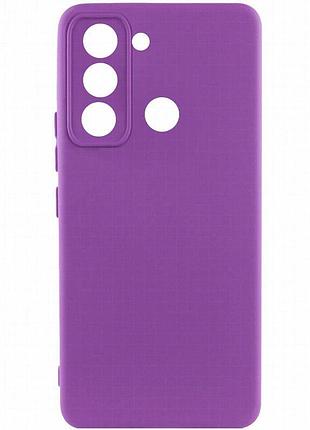 Чехол silicone cover lakshmi full camera (a) для tecno pop 5 lte фиолетовый / purple