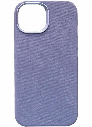 Чехол denim with magnetic fit для apple iphone 14 pro max (6.7") light blue