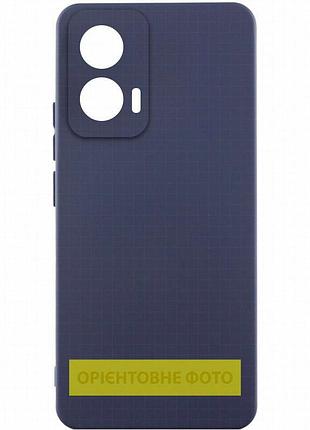 Чехол silicone cover lakshmi full camera (aaa) для motorola moto g75 5g темно-синий / midnight blue