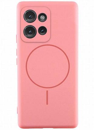 Чехол silicone cover lakshmi full camera (aa) with magnetic fit для motorola moto g75 5g розовый / light pink