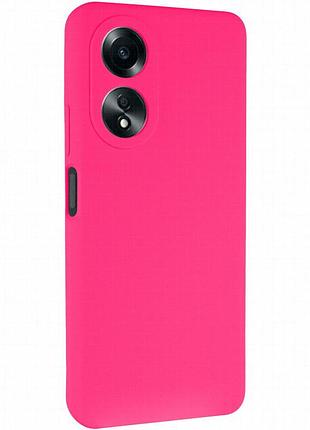 Чехол silicone cover lakshmi full camera (aaa) для oppo a58 4g розовый / barbie pink