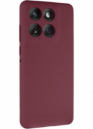 Чехол silicone cover lakshmi full camera (aaa) для motorola edge 60 / edge 60 fusion бордовый / plum