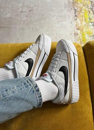 Жіночі кросівки nike court legacy lift team orange / smb+ 🔗