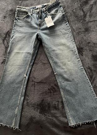 Жіночі джинси zara укорочені сині