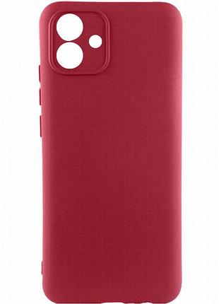 Чехол silicone cover ummi lakshmi full camera (aa) для samsung galaxy a04e бордовый / marsala