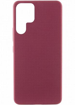 Чехол silicone cover lakshmi (aaa) для samsung galaxy s22 ultra бордовый / plum