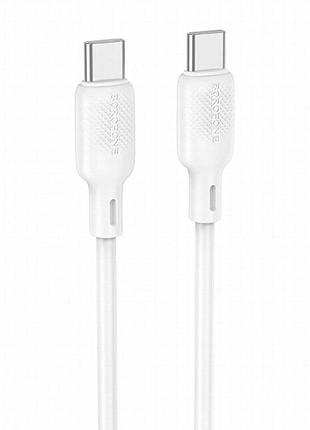 Дата кабель borofone bx113 lenny type-c to type-c 60w (1m) white