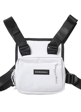 Міні-сумка на груди bumbumbag сумка бананка нагрудна