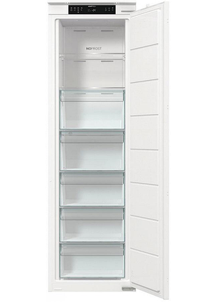 Морозильная камера gorenje встроенная, 177x54х55, 235 л, а+, nf, диспл, белый