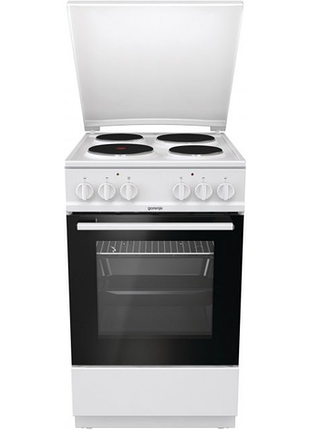 Плита gorenje електрична , 68л, 50x60см, гриль, білий