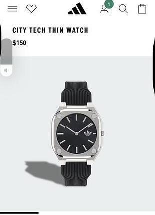 Годинник adidas citi tech thin оригінал 2