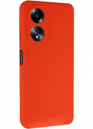 Чехол silicone cover lakshmi full camera (aaa) для oppo a58 4g красный / red