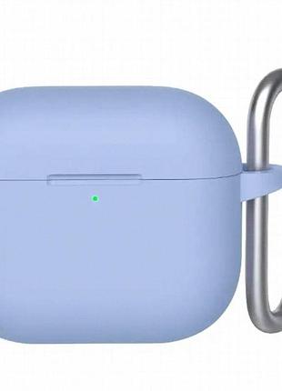 Силиконовый футляр blueo liquid silicone для наушников airpods 4 sky blue