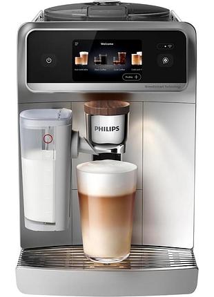Кофемашина philips series 8000 cafe aromis, 1.9л, зерно+ молотая, автомат.капуч, дисплей, авторецепты -54, серебряные