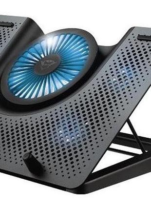 Подставка для ноутбука trust gxt 1125 quno (17.3") blue led black