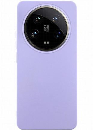 Чехол silicone cover lakshmi (aaa) для xiaomi 14 ultra сиреневый / dasheen