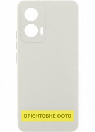 Чехол silicone cover lakshmi full camera (aaa) для motorola moto g75 5g белый / white