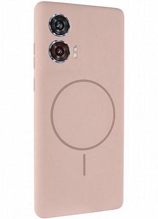 Чехол silicone cover lakshmi full camera (aa) with magnetic fit для motorola edge 50 fusion розовый / pink sand