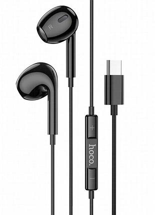 Стерео наушники hoco m101 max type-c black