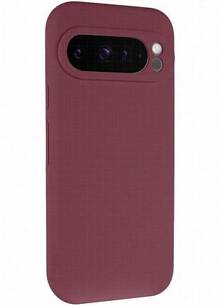 Чехол silicone cover lakshmi full camera (aaa) для google pixel 9 pro бордовый / plum