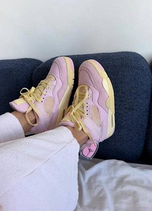 Жіночі кросівки nike air jordan 4 pearl pink iced carmine / smb+ 🔗
