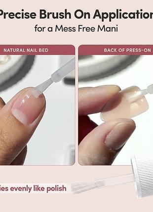 Клей для накладних нігтів glamnetic brush-on з пензликом, 7 мл