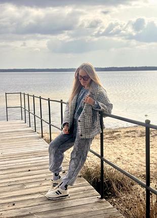 Твидовый стильный бомпер / куртка