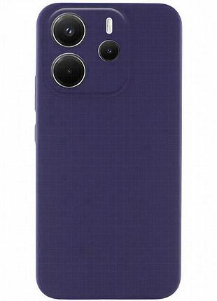 Чехол silicone cover lakshmi full camera (aaa) для xiaomi redmi note 14 4g (europe version) темно-синий / midnight blue