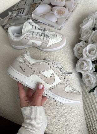 Nike dunk low sail white grey