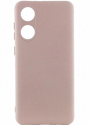 Чехол silicone cover lakshmi full camera (a) для oppo a58 4g розовый / pink sand