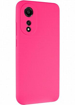 Чехол silicone cover lakshmi full camera (aaa) для oppo a78 4g розовый / barbie pink
