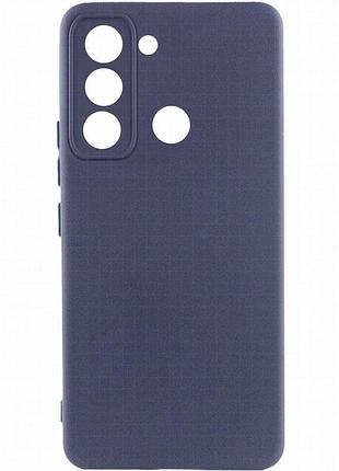 Чехол silicone cover lakshmi full camera (aaa) для tecno spark 8c темно-синий / midnight blue